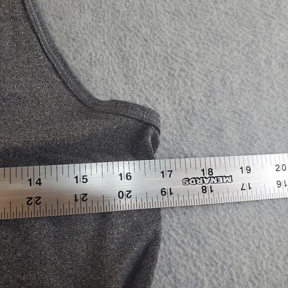 90 Degree By Reflex Tank Top Womens Large Gray Active Sleeveless Racerback - Picture 3 of 7